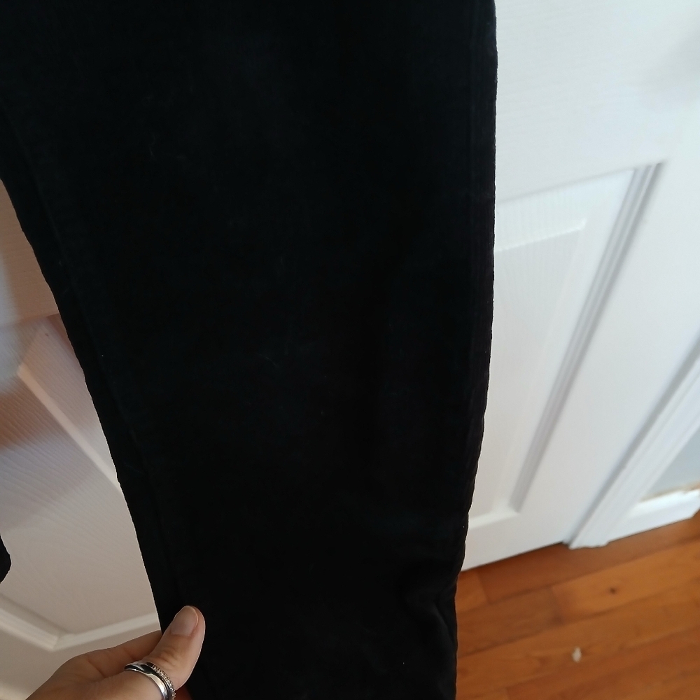 All Saints Women's Miller Black Corduroy Pants Size 27 Quiet Luxury Casual - Picture 3 of 7